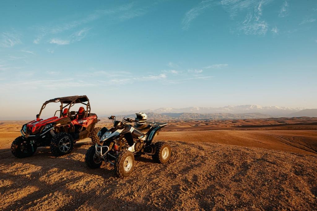 Panorama Atlas depuis les terrasses d'Oxygen Lodge